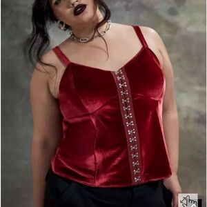 TORRID Nightfall Velvet Hook & Eye Cami